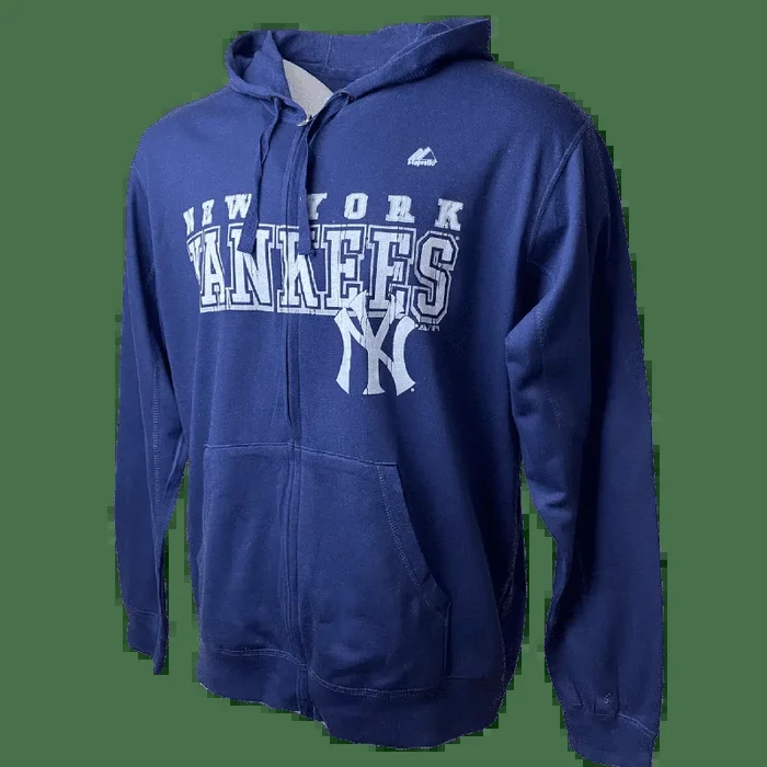 Men’s New York Yankees Majestic Wordmark Legacy Full-Zip Hoodie
