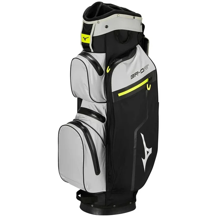 Mizuno BR-DRI Waterproof Cart Bag – Black/Grey/Lime