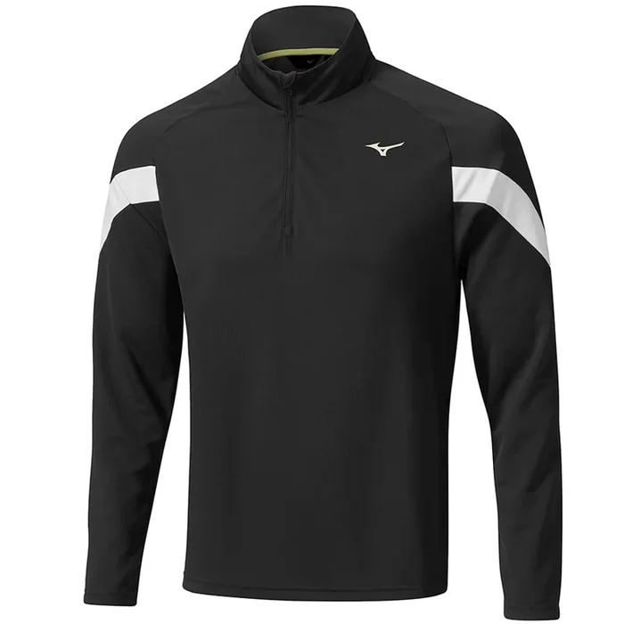 Mizuno Breath Thermo Drop 1/4 Zip Pullover – Black