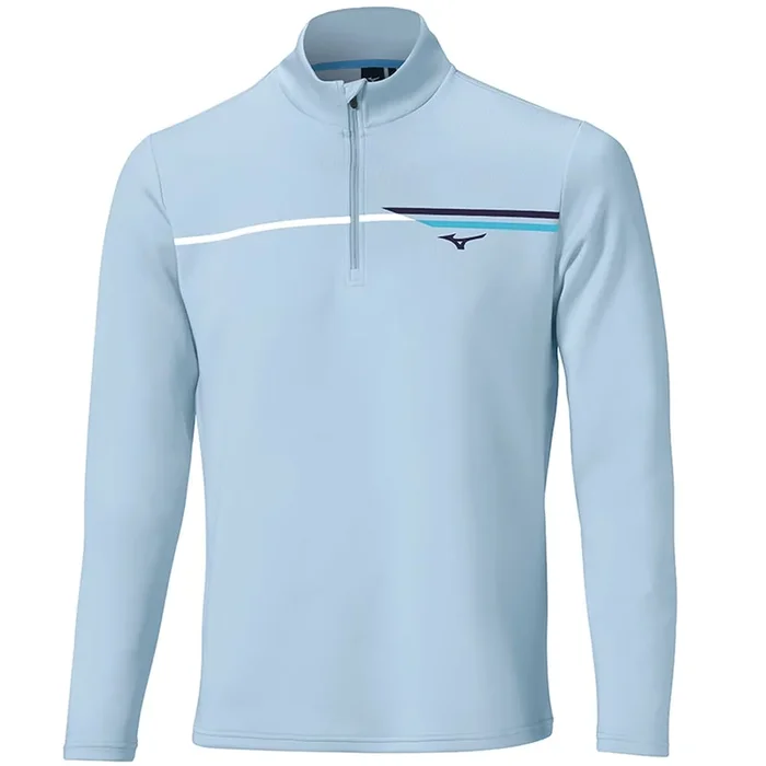 Mizuno Breeze T Stripe 1/4 Zip Pullover – Dream Blue