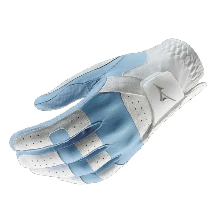 Mizuno Ladies Stretch Golf Gloves – White/Blue