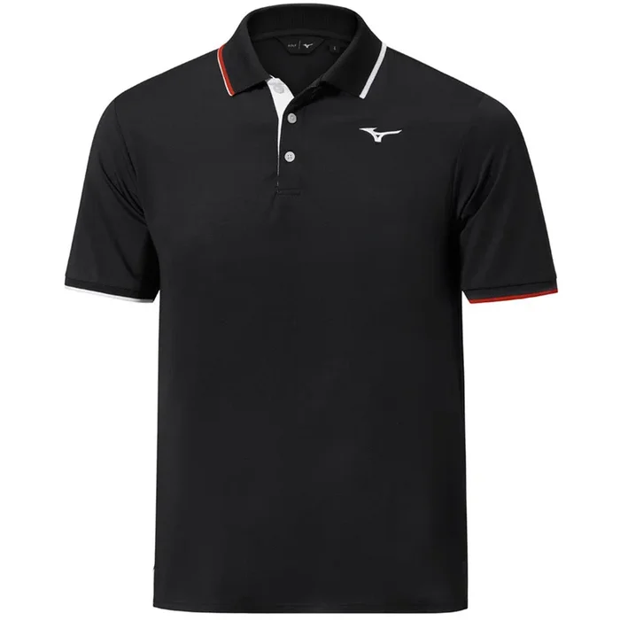 Mizuno Quick Dry Comp Plus Polo Shirt – Black