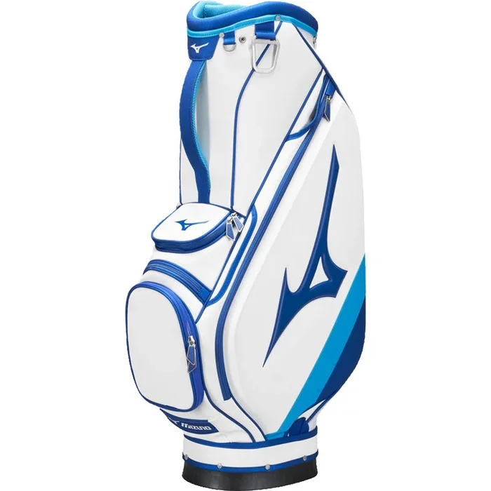 Mizuno Tour Staff Cart Bag – White/Blue