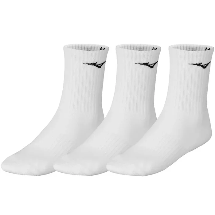 Mizuno Training Socks (3 Pack) – White