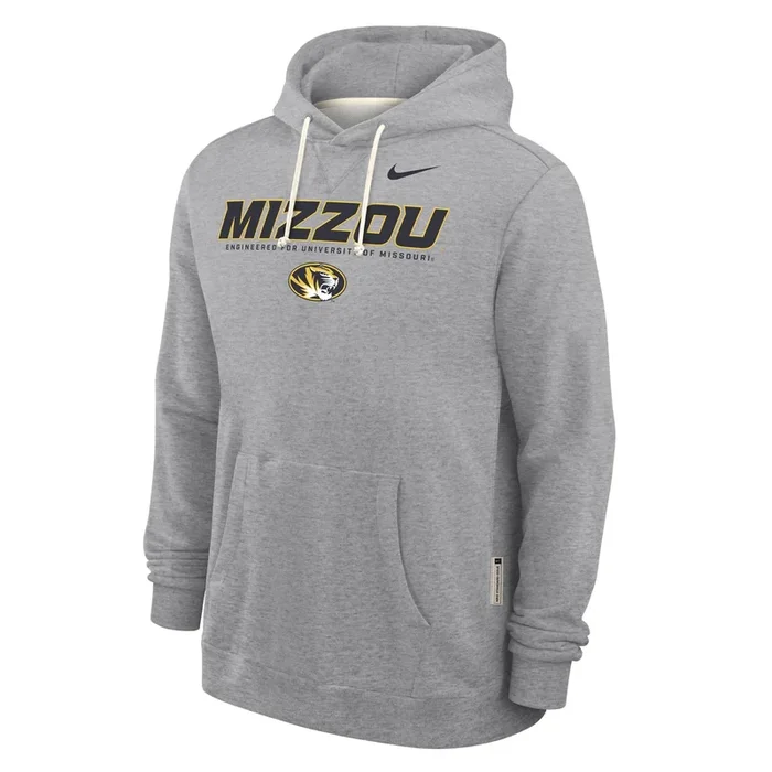 Mizzou Tigers Nike® 2025 Sideline Oval Tiger Head Mizzou Grey Hoodie