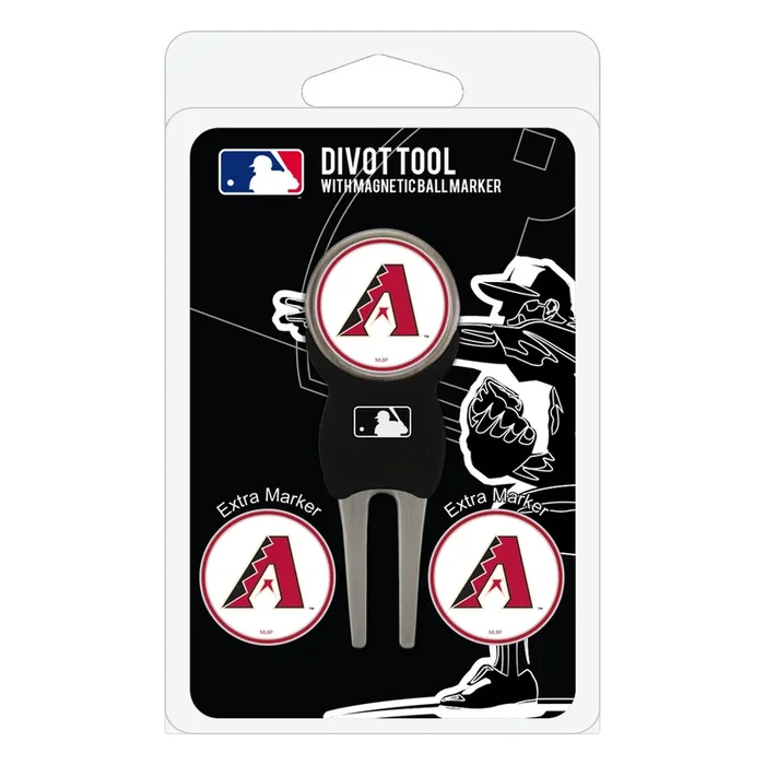 MLB Unisex Cool Divot Tool with Golf Ball Marker (Arizona Diamondbacks)