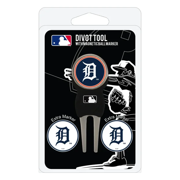MLB Unisex Cool Divot Tool with Golf Ball Marker (Detroit Tigers)