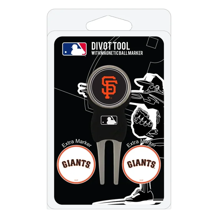MLB Unisex Cool Divot Tool with Golf Ball Marker (San Francisco Giants)