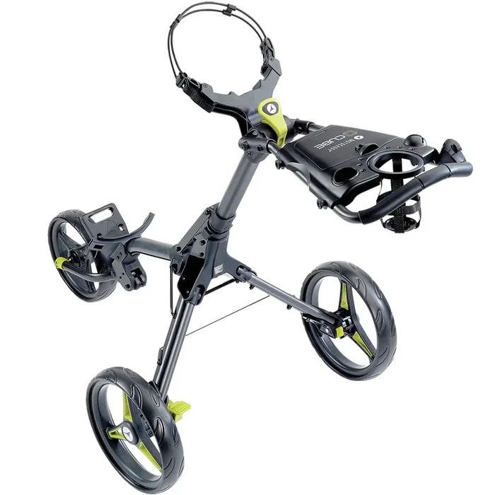 Motocaddy CUBE Push Trolley – Graphite/Lime