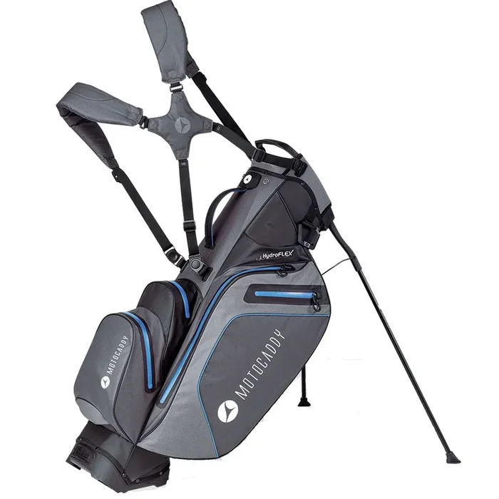 Motocaddy Hydroflex Waterproof Stand Bag – Charcoal/Blue