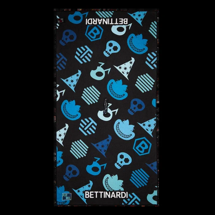Multi-Icon Players Towel (Black/Blue)