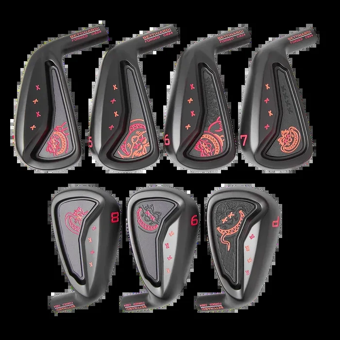 Multi Poison Fat Cat Matte Black PVD CB24 Iron Set (4-PW)
