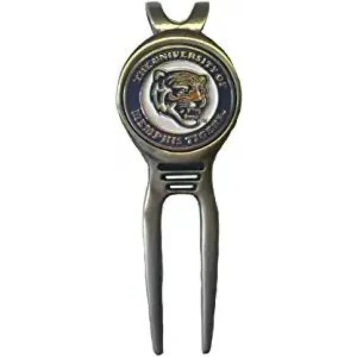 NCAA Personalized Golf Divot Tool with Magnetic Ball Marker (MEMPHIS TIGERS)