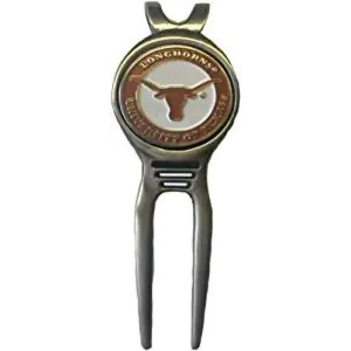 NCAA Personalized Golf Divot Tool with Magnetic Ball Marker (TEXAS LONGHORNS)