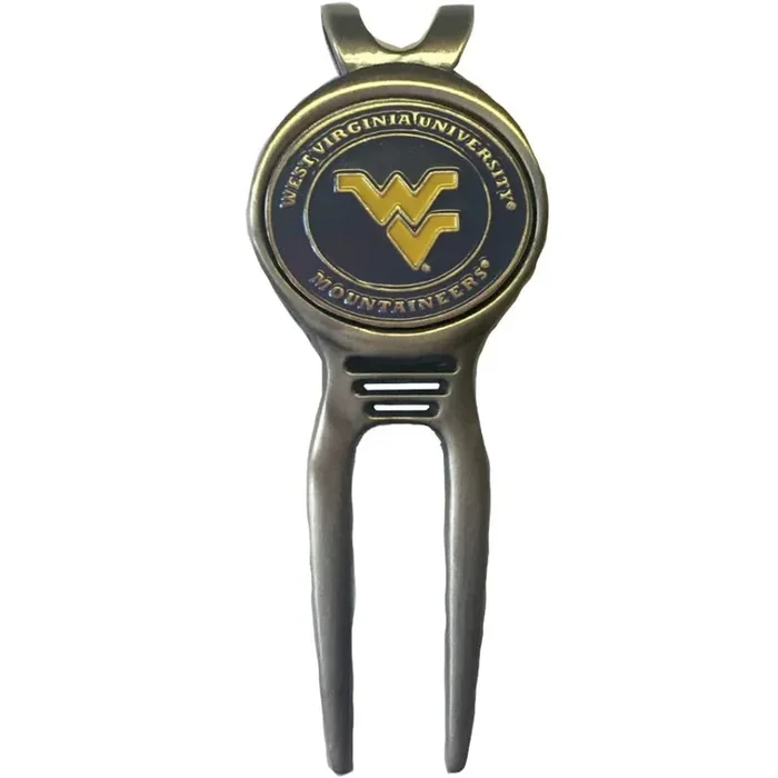 NCAA Personalized Golf Divot Tool with Magnetic Ball Marker (WEST VIRGINIA MOUNTAINEERS)
