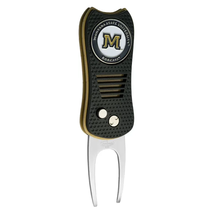 NCAA Professional Switchblade Divot Repair Tool with Double-Sided Ball Marker (Montana St)