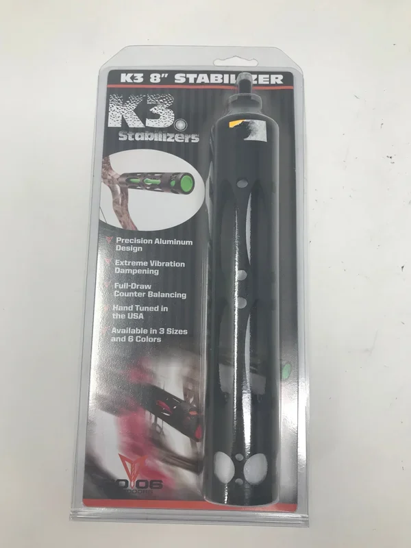 New .3006 Outdoors K3 8″ Stabilizer Black/White