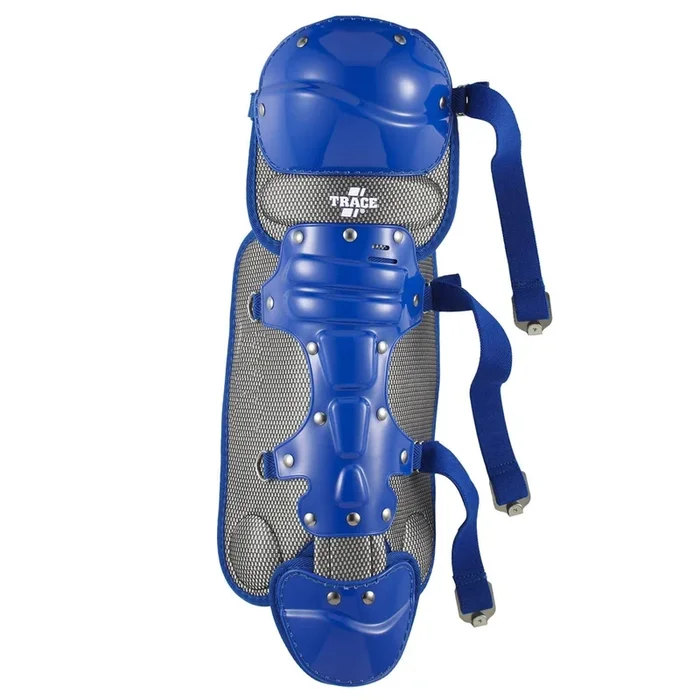 New Adams Trace Adult Female Knee Leg Guard 15″ Softball Catcher Pair Royal/Slvr