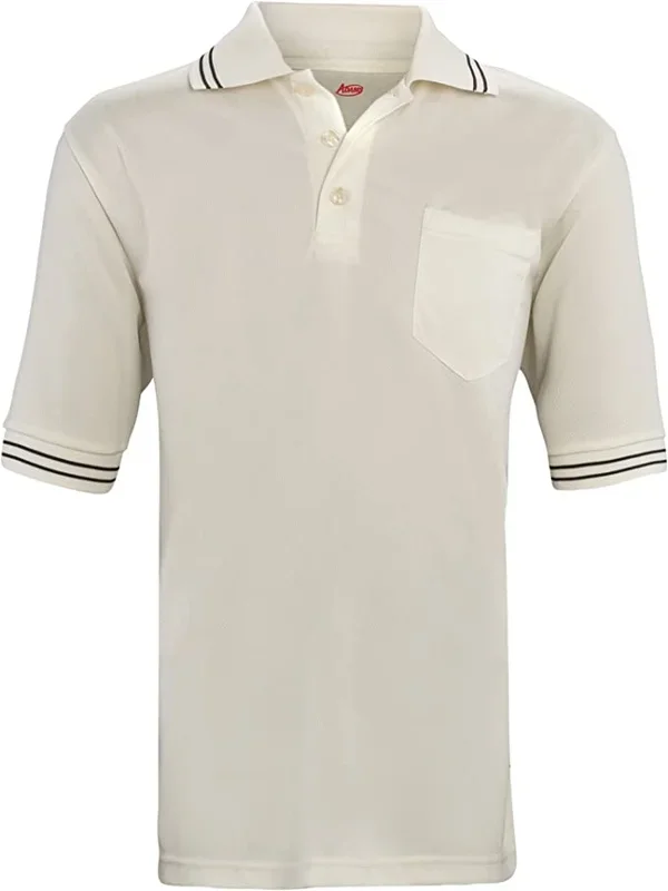 New Adams USA Short Sleeve Baseball/Softball Umpire Shirt Mn X-Large Cream