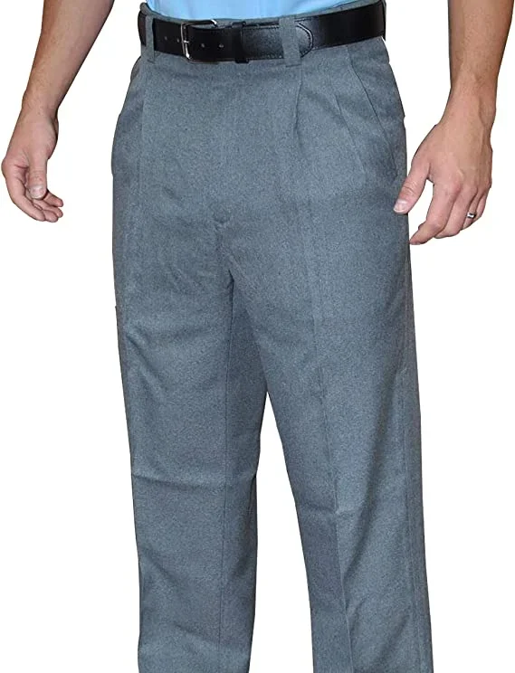 New Adams USA Smitty Expanded Waist Pleated Baseball Umpire Combo Pants 42 Hther/Gry