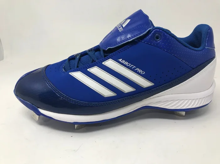 New Adidas Abbott Pro Metal W Softball Cleat Womens 7 Royal/White