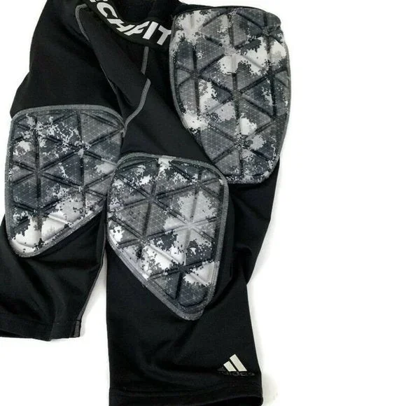 New Adidas Adult Small Camo Techfit Girdle Football Pants Black/White Camo