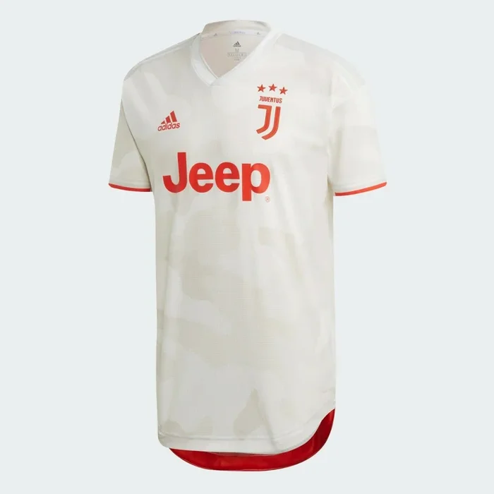 New Adidas Boy’s Small Juventus Away Jeep Soccer Jersey White/Red