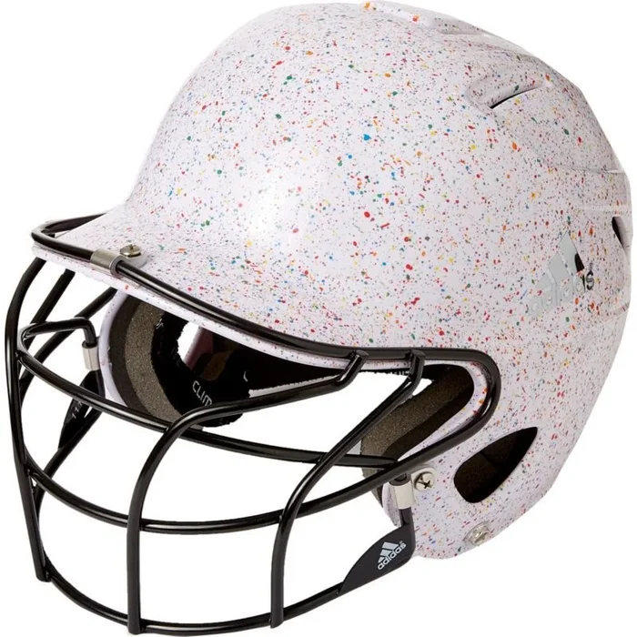 New Adidas BTE00304 Triple Stripe Phenom Batting Helmet Multi-Color 6 3/8-7 3/8