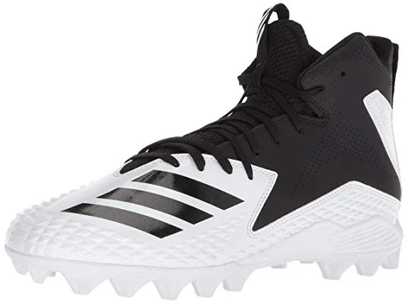 New Adidas CG4442 Men’s 9.5 Freak Mid Md Football Shoe Black/White
