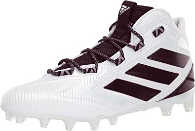 New Adidas Freak Carbon Mid Sz Mn 12 Football Molded Cleat White/Maroon