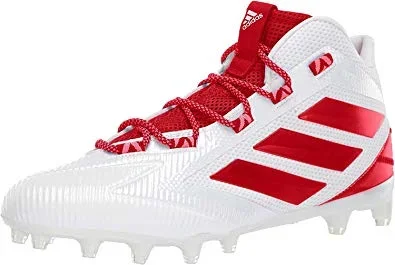 New Adidas Freak Carbon Mid Sz Mn 9 Football Molded Cleat White/Red