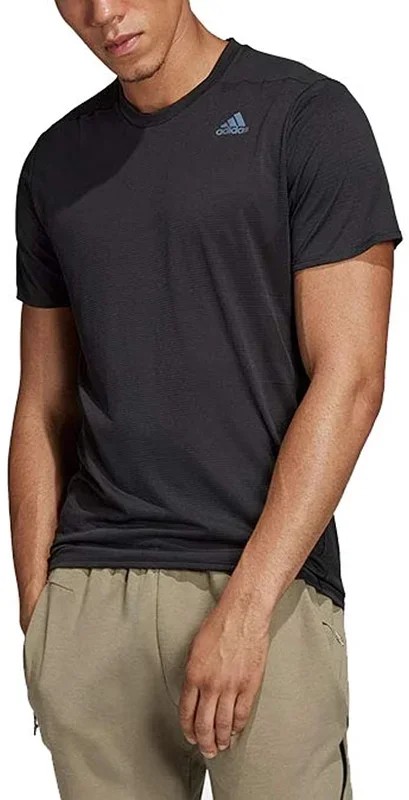 New Adidas Medium Men’s Running Supernova Mesh Short Sleeve Tee Black