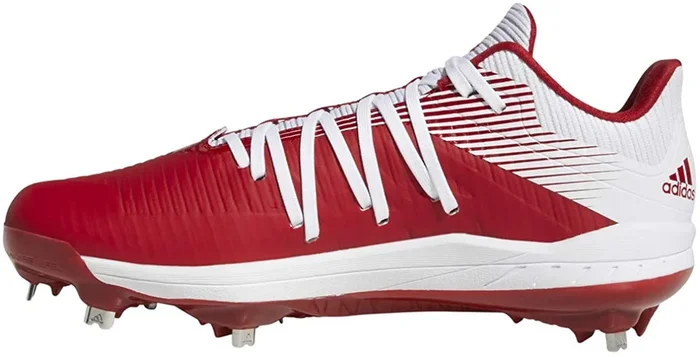 New adidas Men’s Afterburner 6 Sneaker Baseball Cleats Size 11.5 Red/White