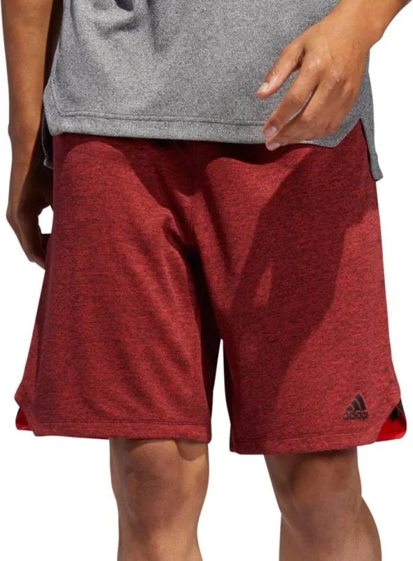 New Adidas Men’s Axis 18 Knit Textured Shorts Active Red Size SM