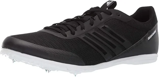 New adidas Men’s Distancestar Track Shoe Size 11 Black/White