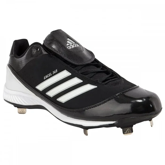 New Adidas Men’s Size 10.5 Excelsior 365 Metal Low Baseball Cleat Black/White