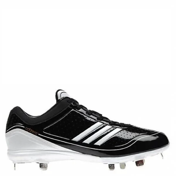 New Adidas Mens Adizero Diamond King Low Baseball Cleat 12 Black/White