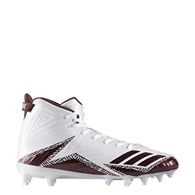 New Adidas Mens Freak X Carbon Mid 13 Football Cleats Maroon/White