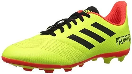 New Adidas Originals Kids’ 11K Predator 18.4 FxG J Soccer Shoe Yellow/Black/Org