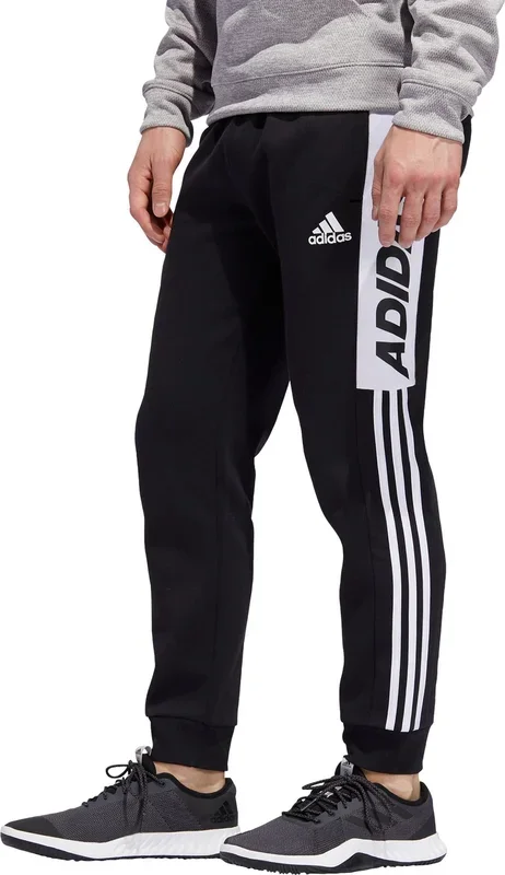 New Adidas Size Small Men’s Post Game 7/8 Jogger Pants Black/White
