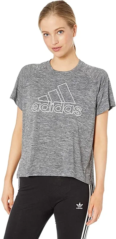 New Adidas Small Women’s Sport 2 Street Prize Tee Gray