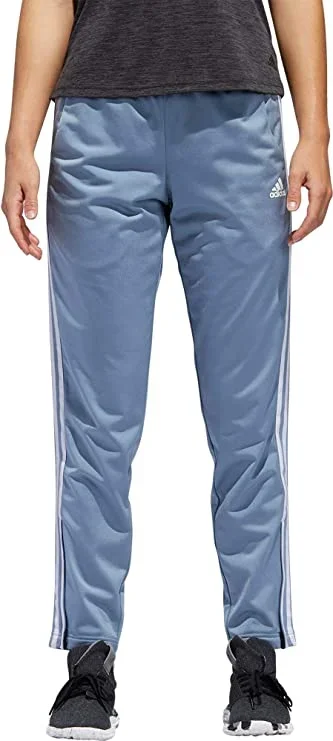 New ADIDAS Women’s Essentials Tricot Tapered Track Pants(Grey/White, Small)