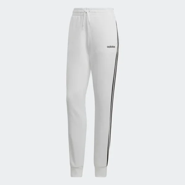 New Adidas Women’s Small Essential 3-Stripe Track Pants, White/Black