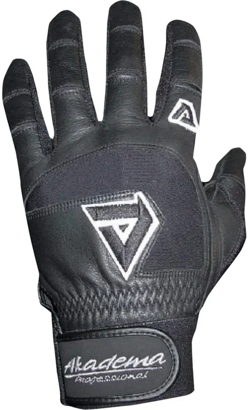 New Akadema Youth Batting Gloves Small Black/White BTG325