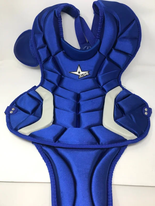 New All-Star Catcher Chest protector CP1216PS 15.5Inch Royal/Gray Ages 12-16