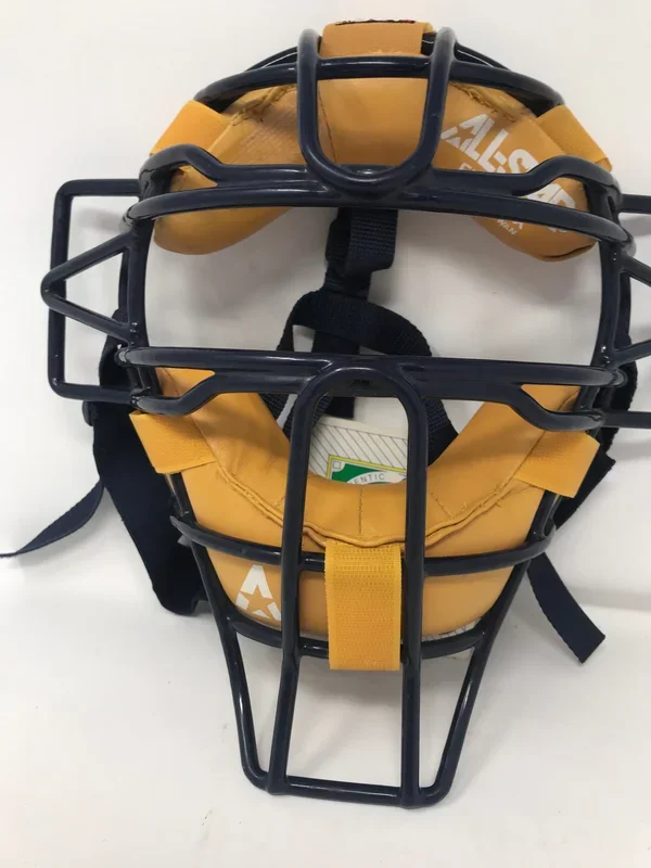 New All Star Catcher/Umpire Mask FM25SLX – MLB Diamond Collection Adult Navy/Tan