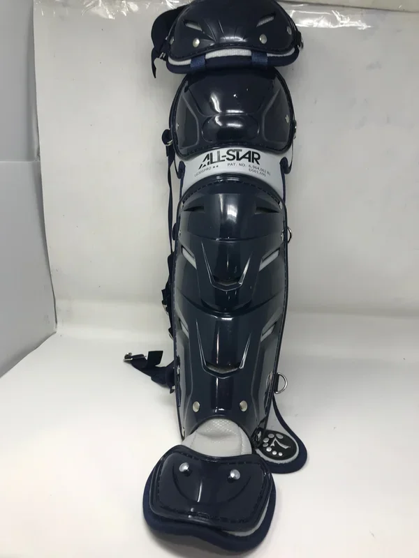 New All-Star Leg Guards LG30SPRO 15.5″ Navy/Gray Softball Catchers