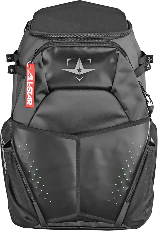 New All-Star S7 Elite Player BatPack, 20.5″ H x 14″ W x 10″ D Black