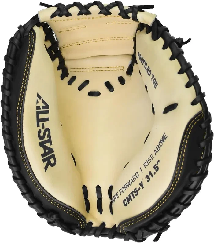 New All-Star Top Star Series Catching Mitt Youth RHT 31.5 Inch Black/Tan