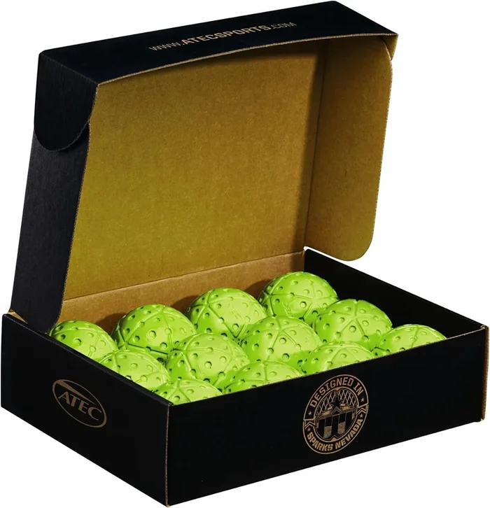 New Atec HI Per X-ACT Baseballs 1 Dozen (12) Balls per Box Yellow